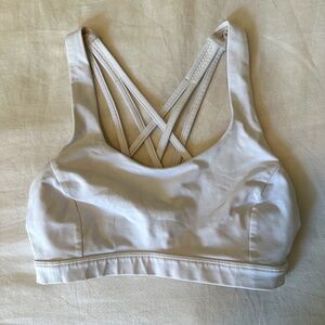 Lululemon Free To Be Serene Sports Bra - White - Size 4